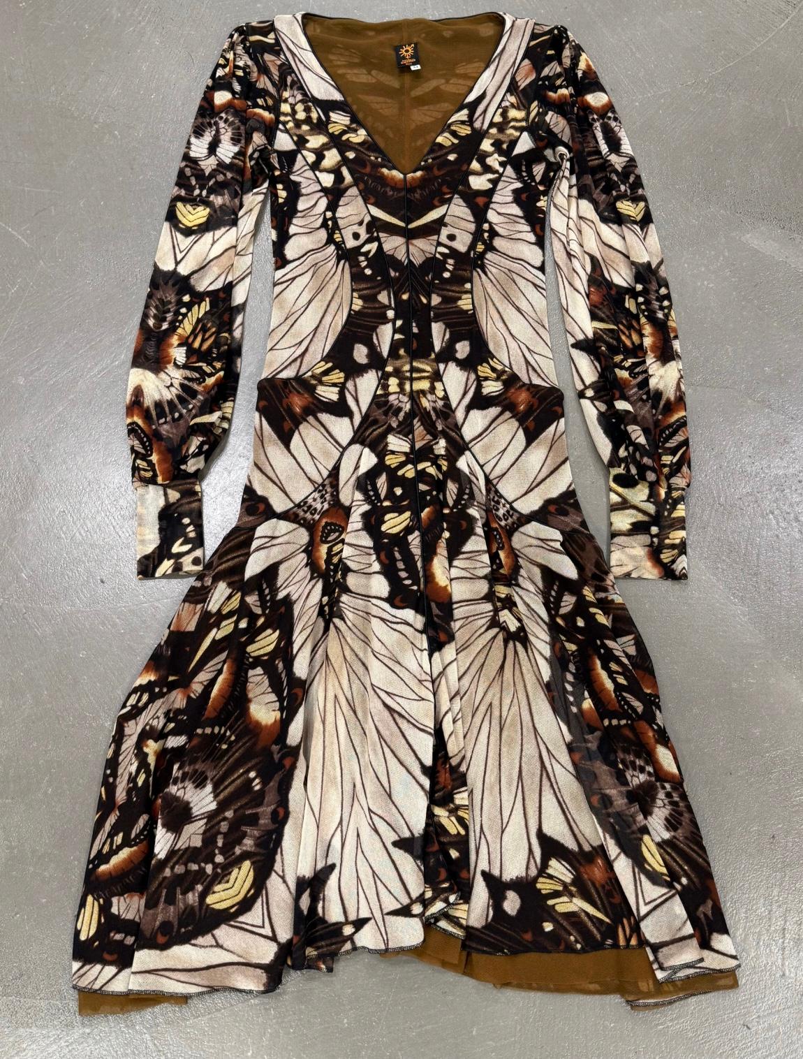 S/S2003 Jean Paul Gaultier - Robe midi papillon en vente 4