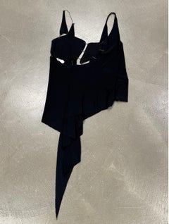 S/S2003 Jean Paul Gaultier Neckholder-Top mit Ausschnitten und Metallkette