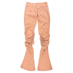 S/S2003 Jean Paul Gaultier geraffte Schlaghosen mit Rüschen