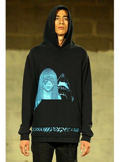 S/S2003 Raf Simons "Consumed" Sudadera con capucha desteñida Penelope Jaws