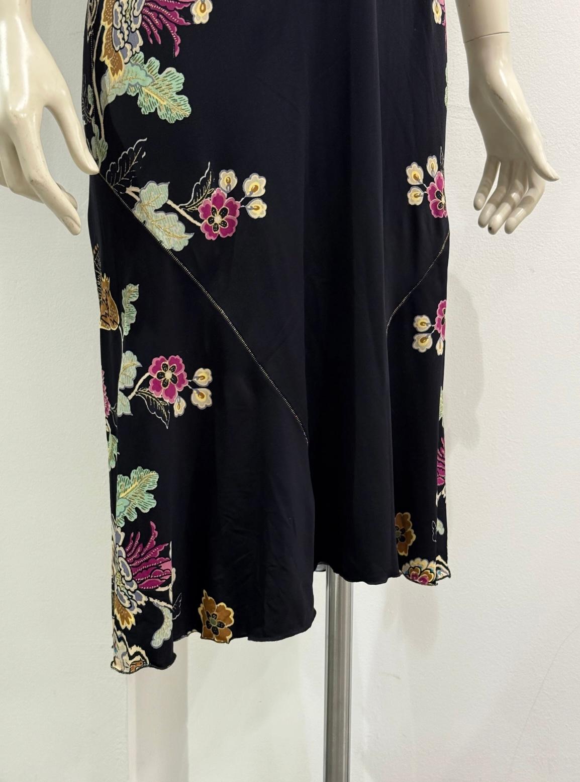 S/S2003 Roberto Cavalli Robe corsetée imprimée Chinoiserie en vente 8