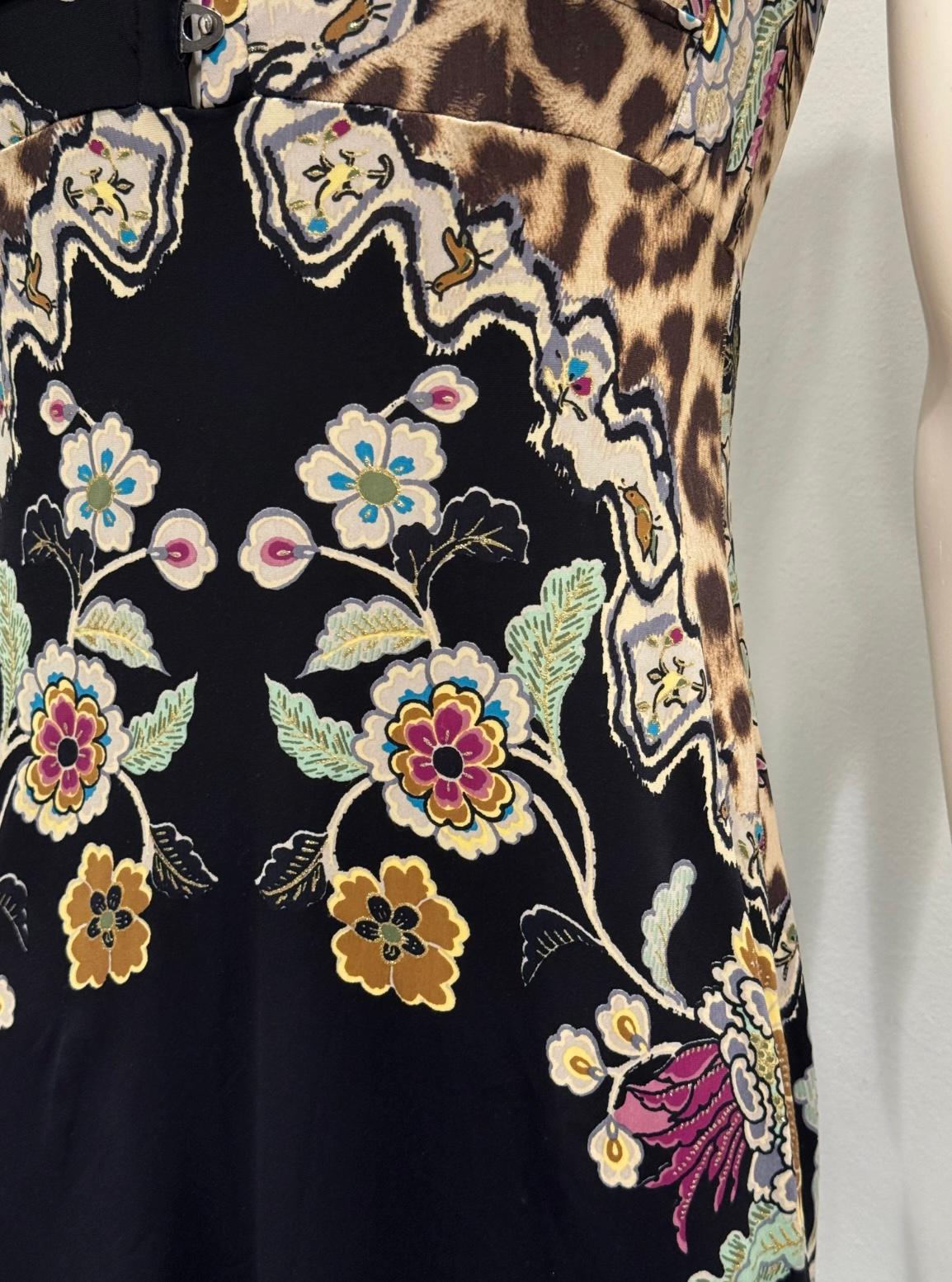 S/S2003 Roberto Cavalli Robe corsetée imprimée Chinoiserie en vente 1