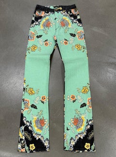 S/S2003 Roberto Cavalli chinoserie print set (top, cardigan & jeans)