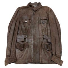 S/S2003 Yves Saint Laurent by Tom Ford runway leather safari jacket