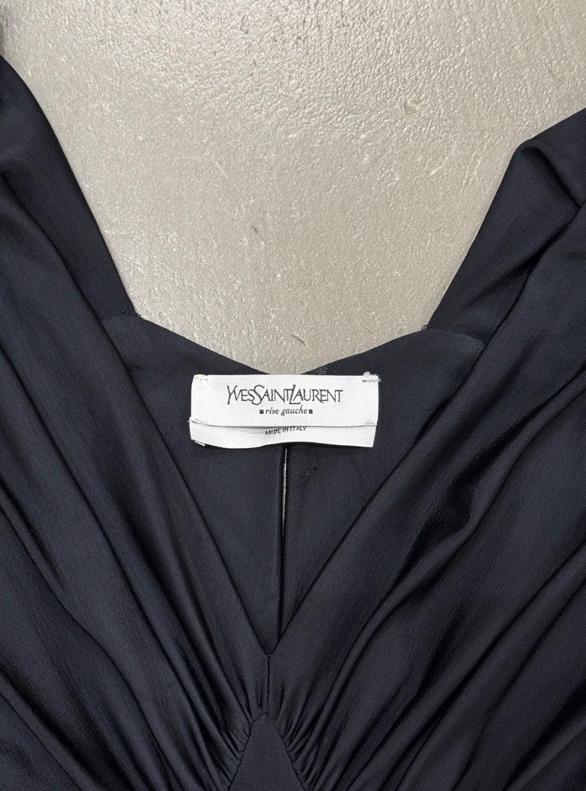 S/S2003 Yves Saint Laurent for Tom Ford Midikleid für den Laufsteg (Schwarz) im Angebot