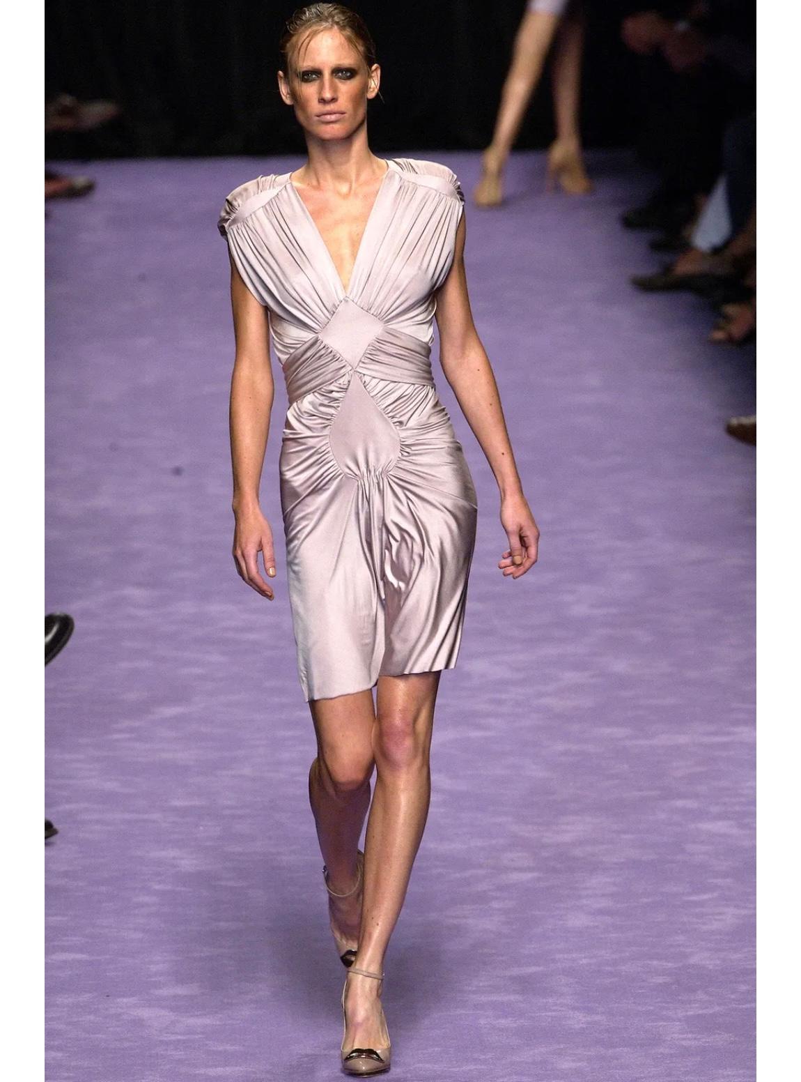 S/S2003 Yves Saint Laurent for Tom Ford Midikleid für den Laufsteg im Angebot 3