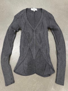 S/S2003 Yves Saint Laurent for Tom Ford Skulpturales Rippenstrick-Oberteil