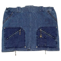 S/S2004 Christian Dior by Galliano runway mini zipper skirt