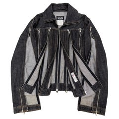 S/S2004 Dolce & Gabbana full zipper denim jacket