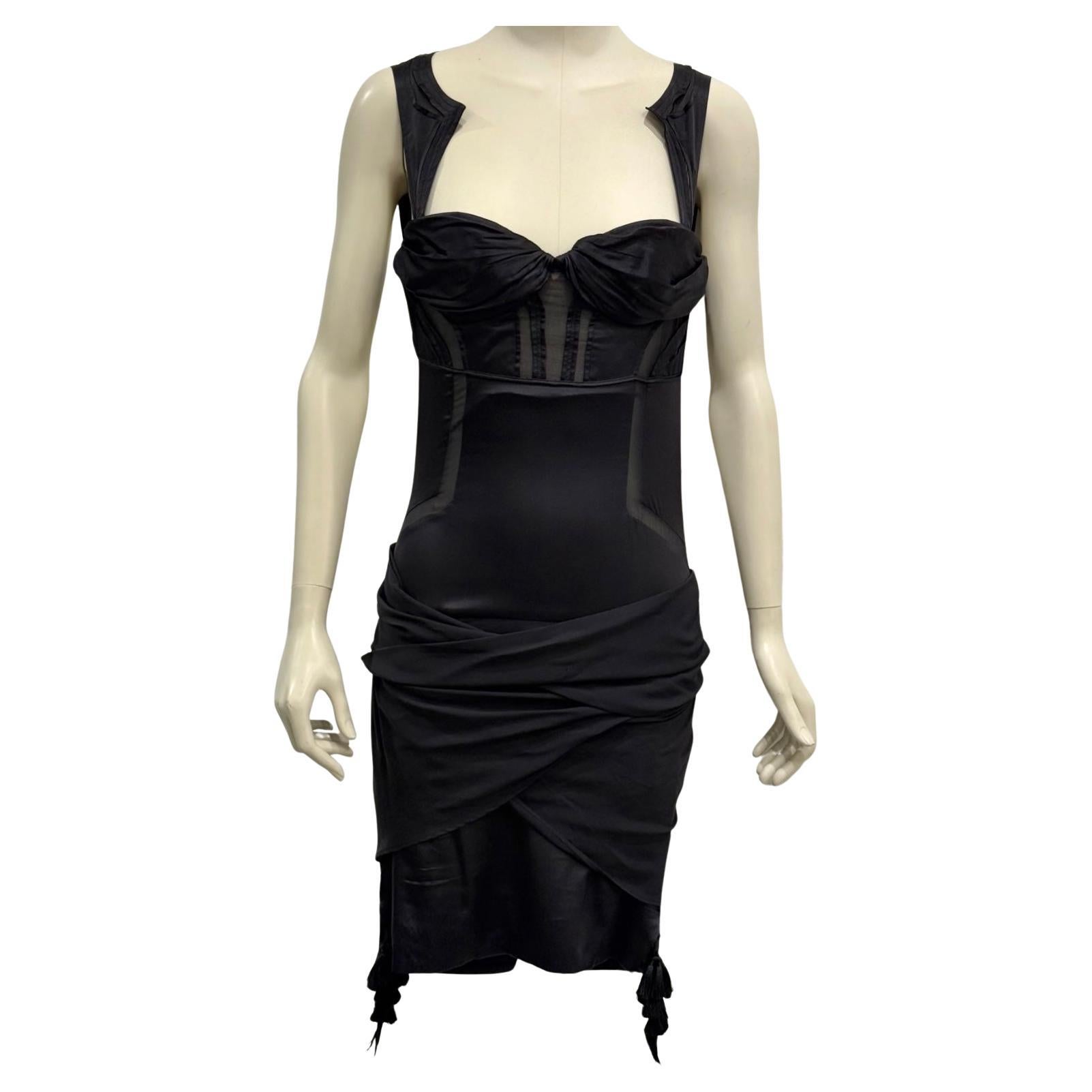 S/S2004 Gucci by Tom Ford robe corsetée bondage en vente
