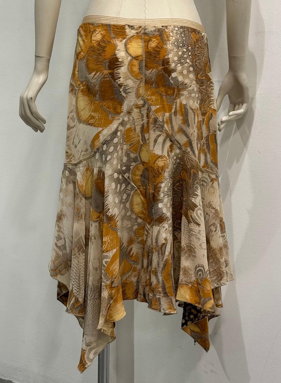 S/S2004 Roberto Cavalli feather print set in vendita 5