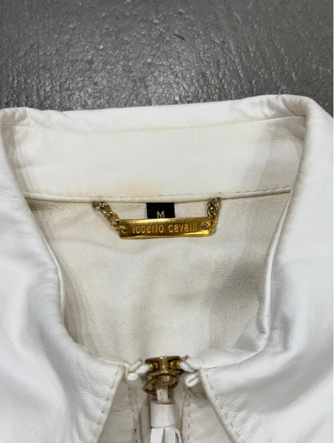 S/S2004 Roberto Cavalli runway western leather jacket For Sale 6