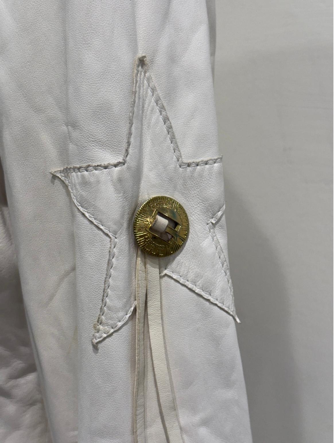 S/S2004 Roberto Cavalli runway western leather jacket For Sale 3