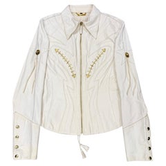 S/S2004 Roberto Cavalli runway western leather jacket S/S2004 Roberto Cavalli runway western leather jacket