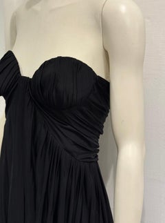 S/S2005 Alexander McQueen runway strapless draped chiffon mini dress