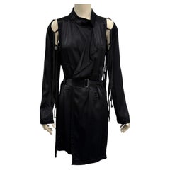 S/S2005 Ann Demeulemeester runway cut-out belted coat