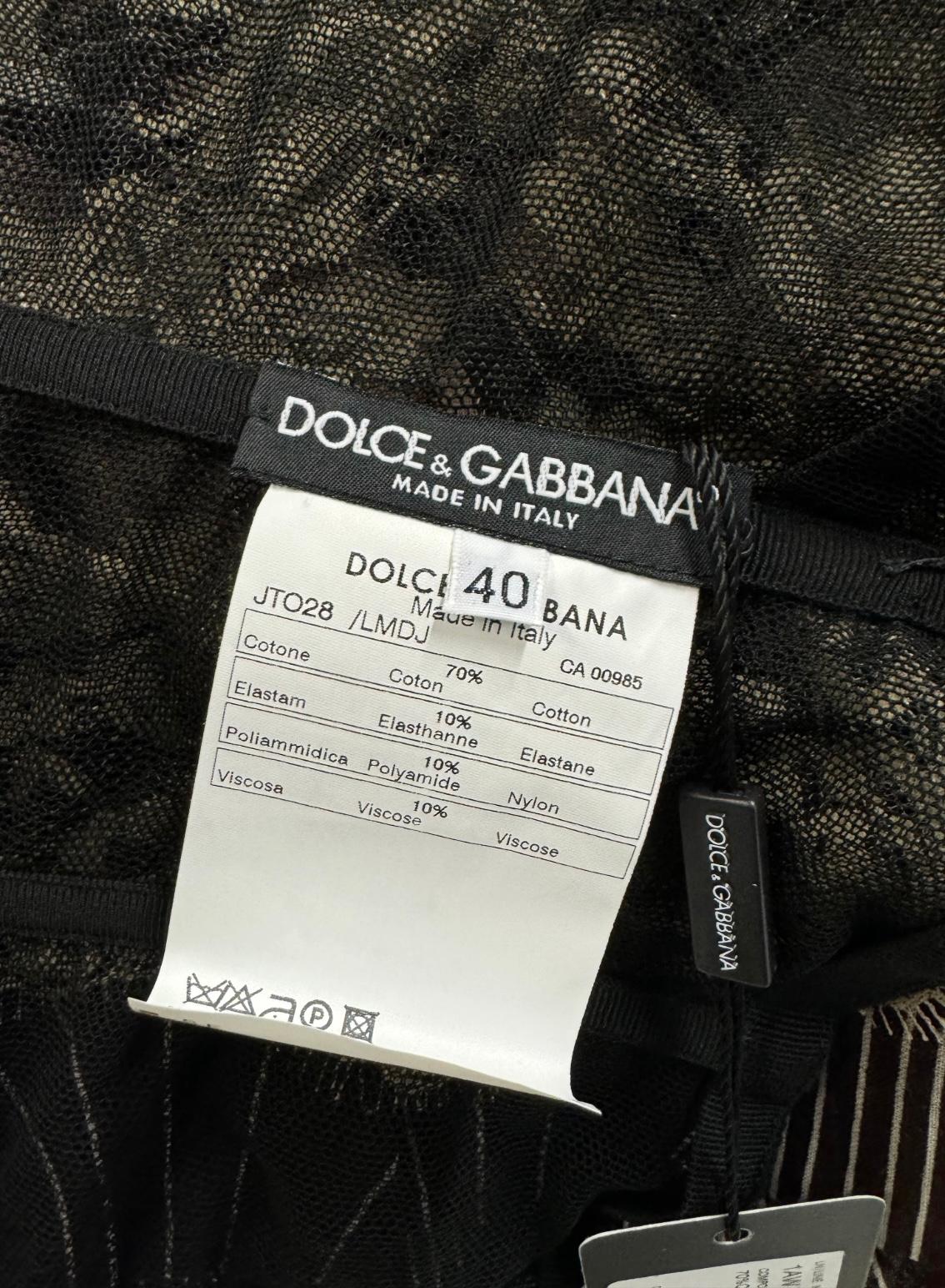 S/S2005 Top con corsé de encaje Dolce & Gabbana en venta 5