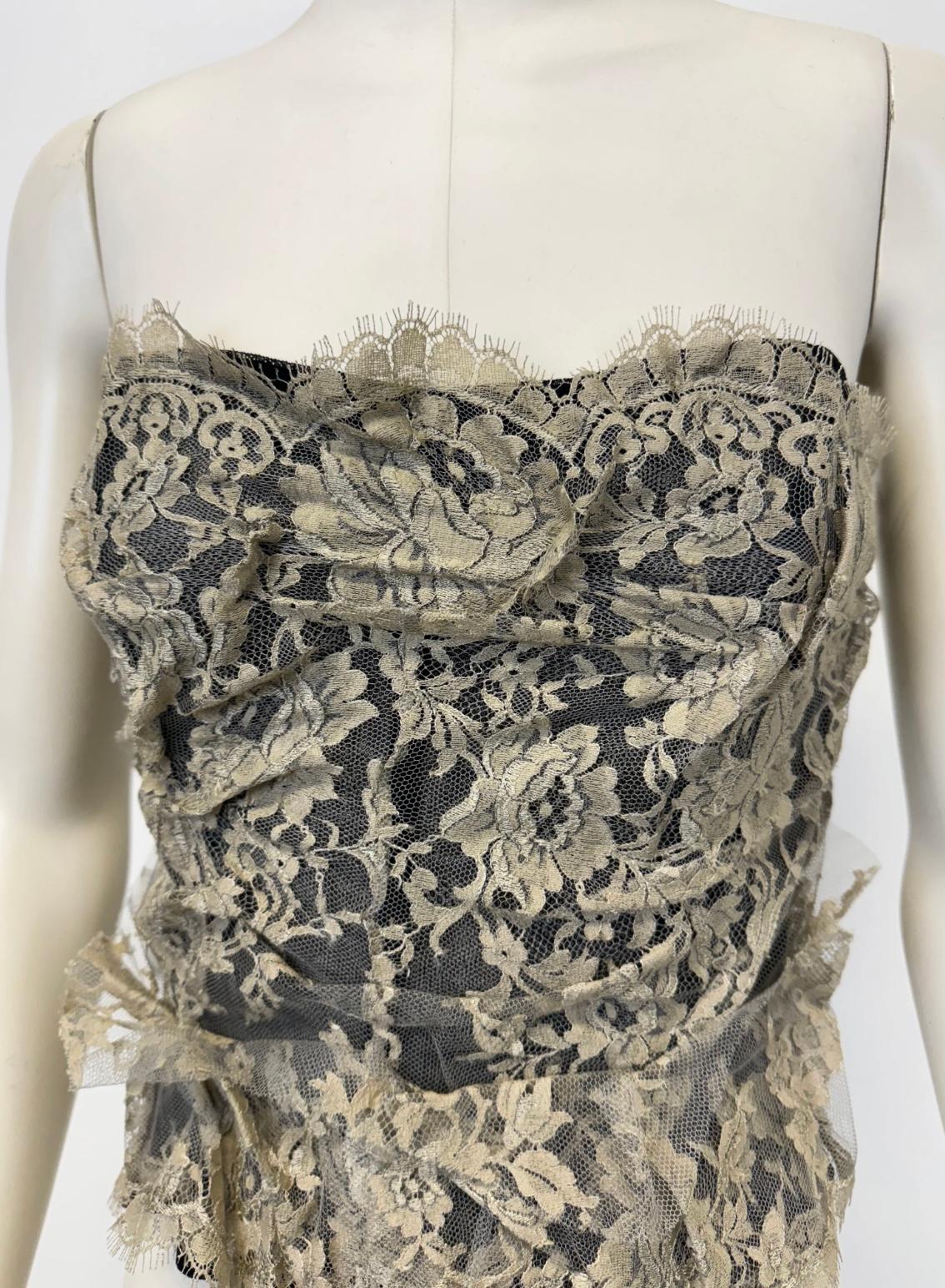 S/S2005 Top con corsé de encaje Dolce & Gabbana en Excelente estado para la venta en Milano, Lombardia