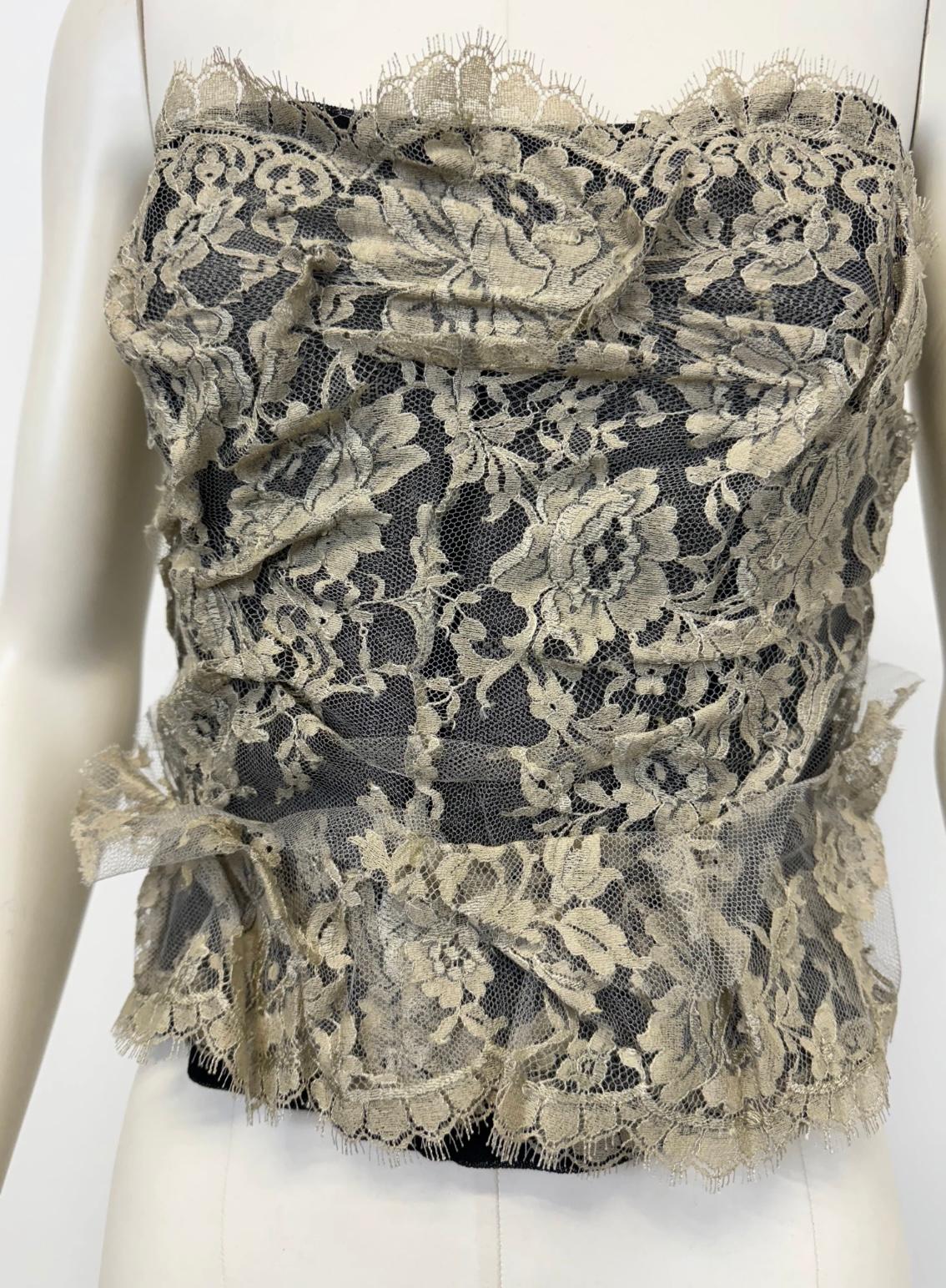 De las mujeres S/S2005 Top con corsé de encaje Dolce & Gabbana en venta