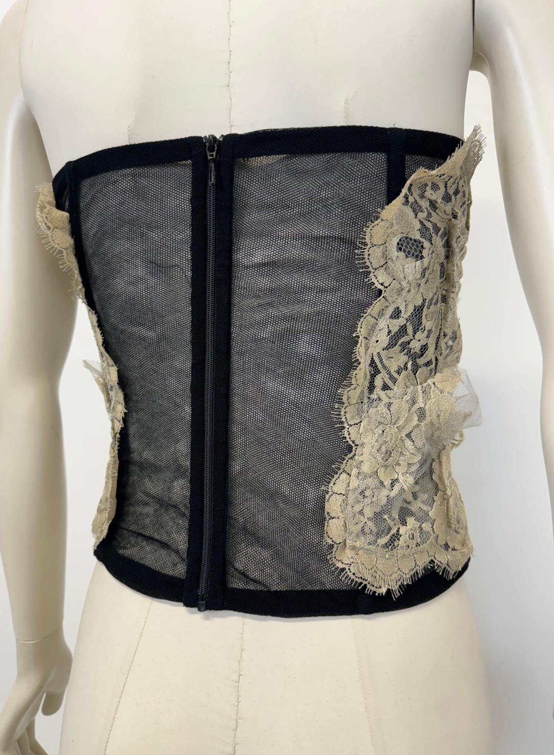 S/S2005 Top con corsé de encaje Dolce & Gabbana en venta 3