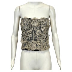 S/S2005 Dolce & Gabbana lace corset top