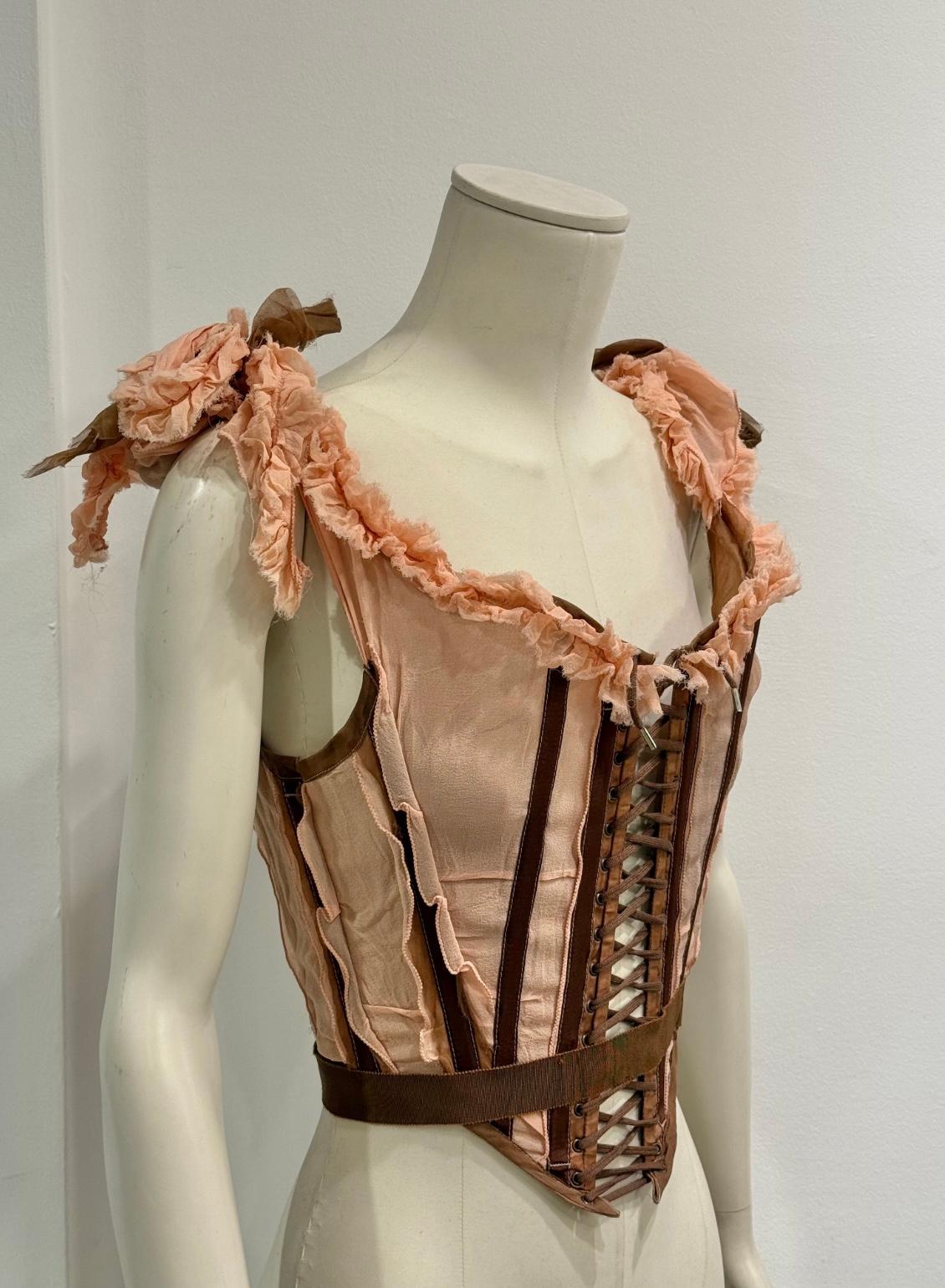 S/S2005 Jean Paul Gaultier runway ruffled corset in vendita 5