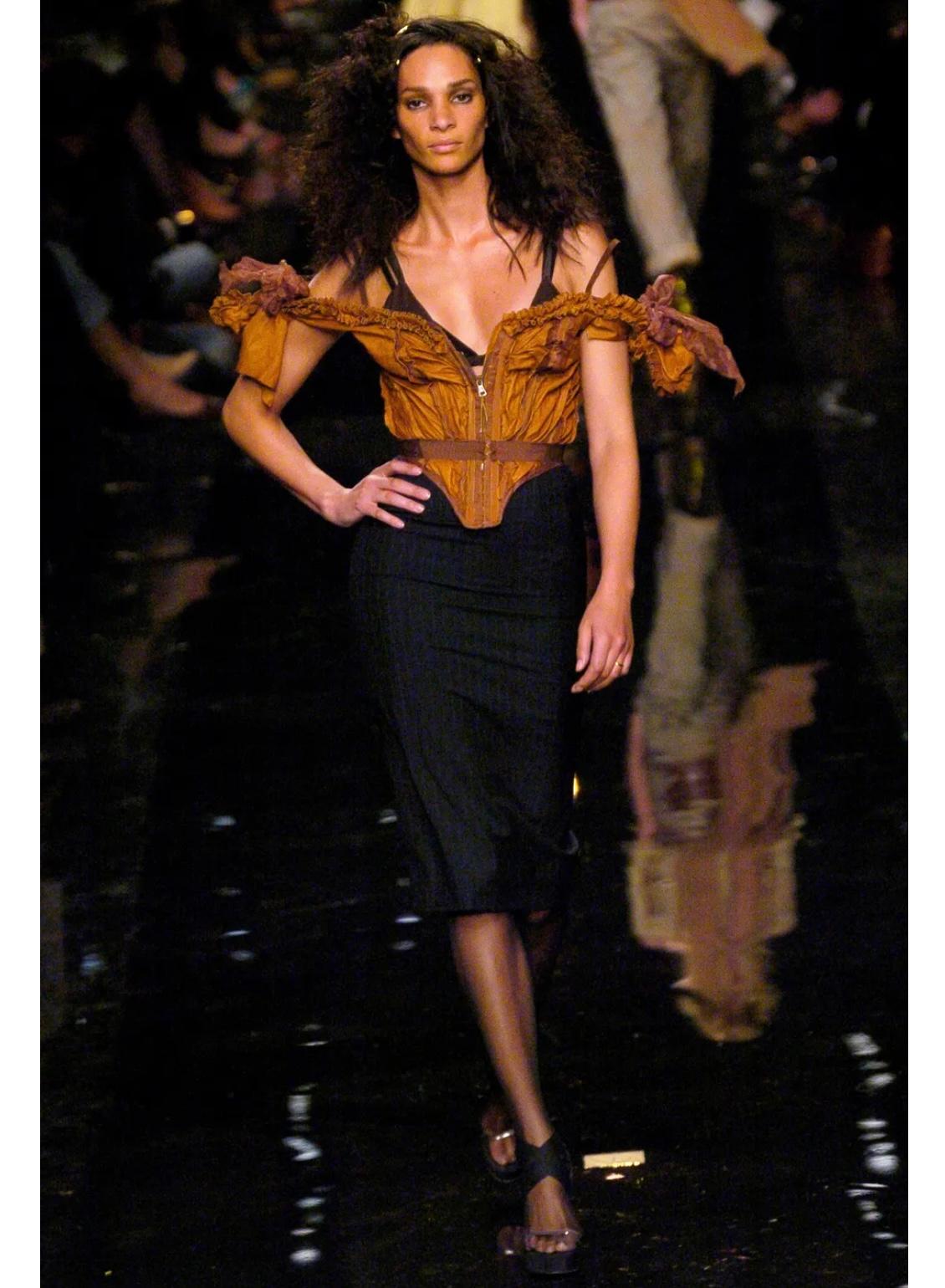 S/S2005 Jean Paul Gaultier runway ruffled corset In condizioni buone in vendita a Padova, IT