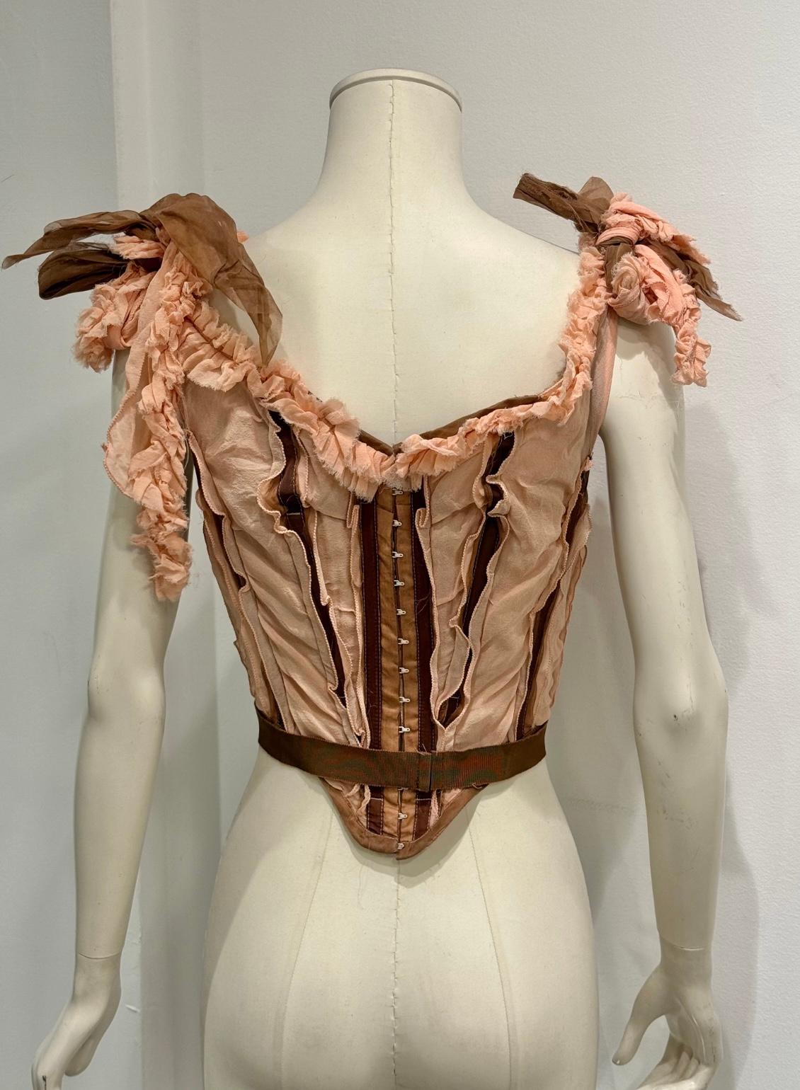 S/S2005 Jean Paul Gaultier runway ruffled corset in vendita 3