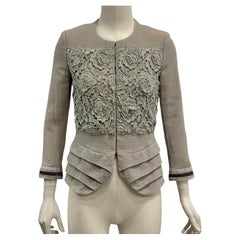 S/S2007 Christian Dior by Galliano runway floral lace cotton jacket