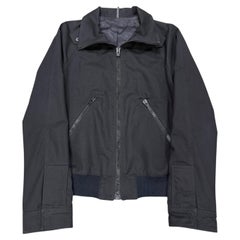 S/S2007 Dior by Hedi Slimane high collar zip up bomber jacket