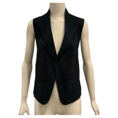 Gilet bondage à double boutonnage Ann Demeulemeester, défilé printemps-été 2009