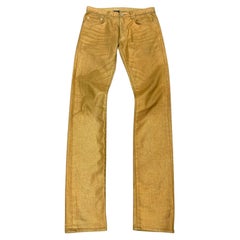 S/S2009 Jeans radioactifs à revêtement d'or Dior