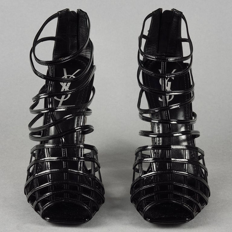 S/S2009 YVES SAINT LAURENT Ysl Cage Heel Ankle Boots For Sale at
