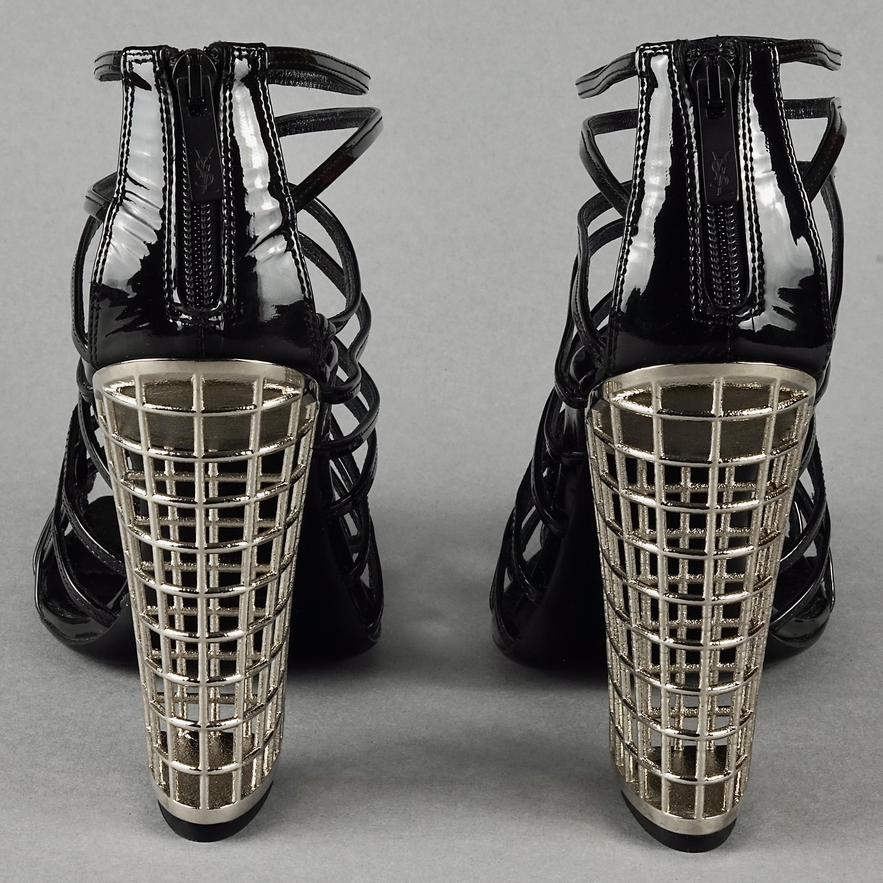 ysl cage boots