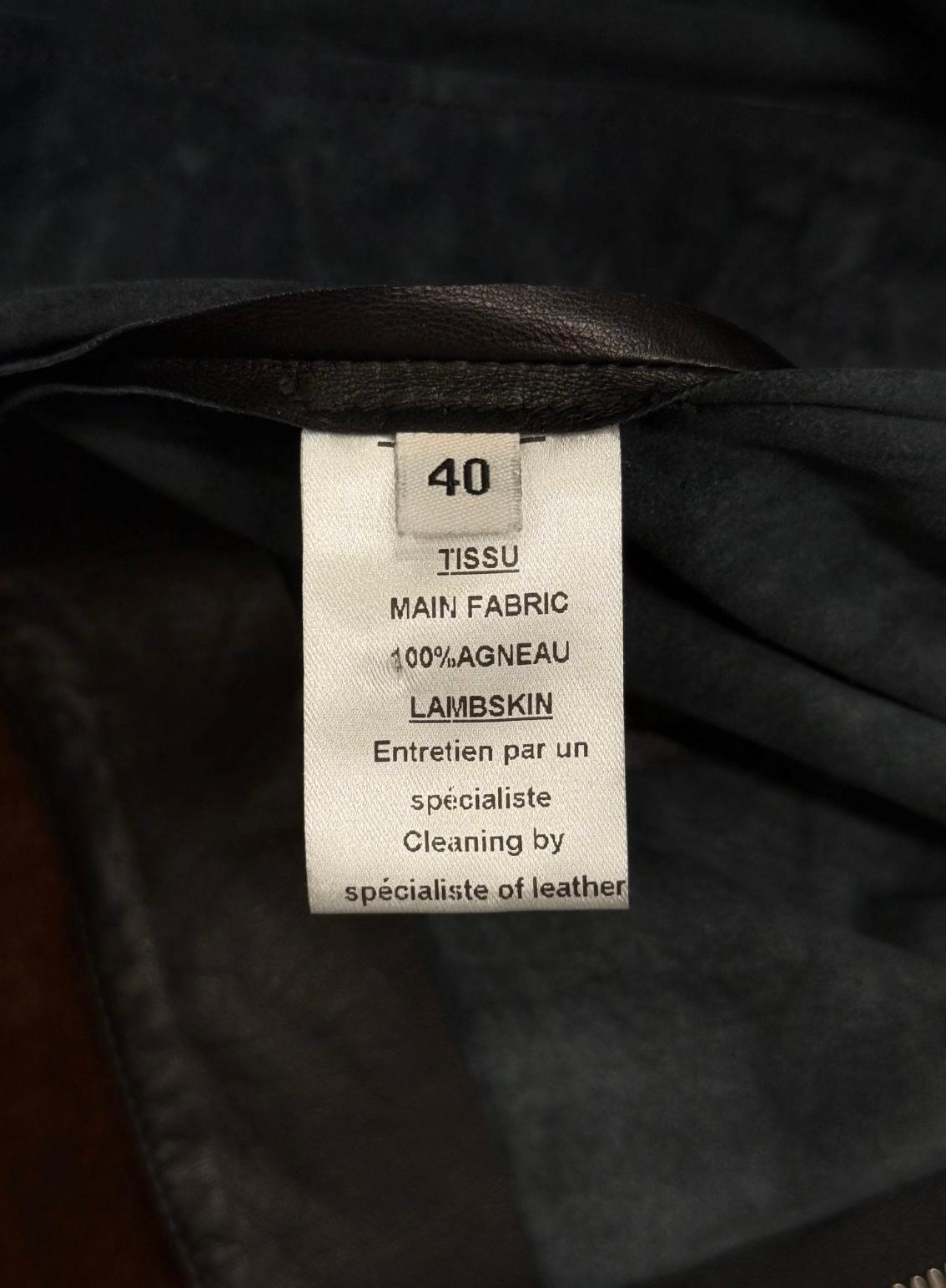 S/S2011 Balmain by Christopher Decarnin jupe en cuir à épingles de sûreté en vente 5