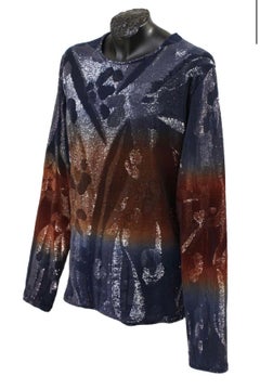 S/S2016 Versace Limited Edition Men's Embroidered Long Sleeve Sweater Shirt 3XL