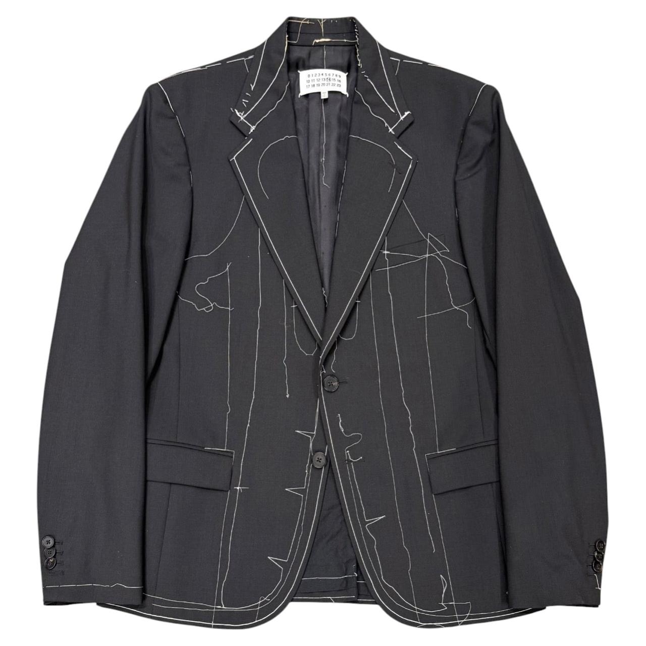 Veste à points de bâti de la collection printemps-été 2017 de Maison Margiela, vue du défilé