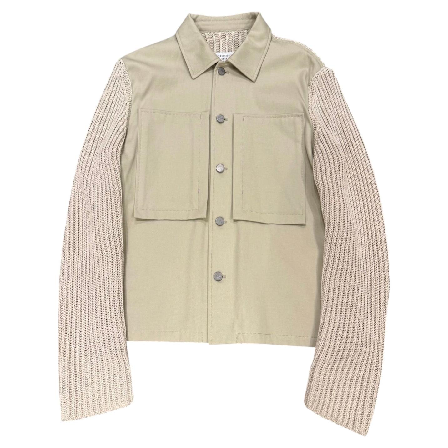 S/S2020 Maison Margiela ribbed-sleeve hybrid jacket