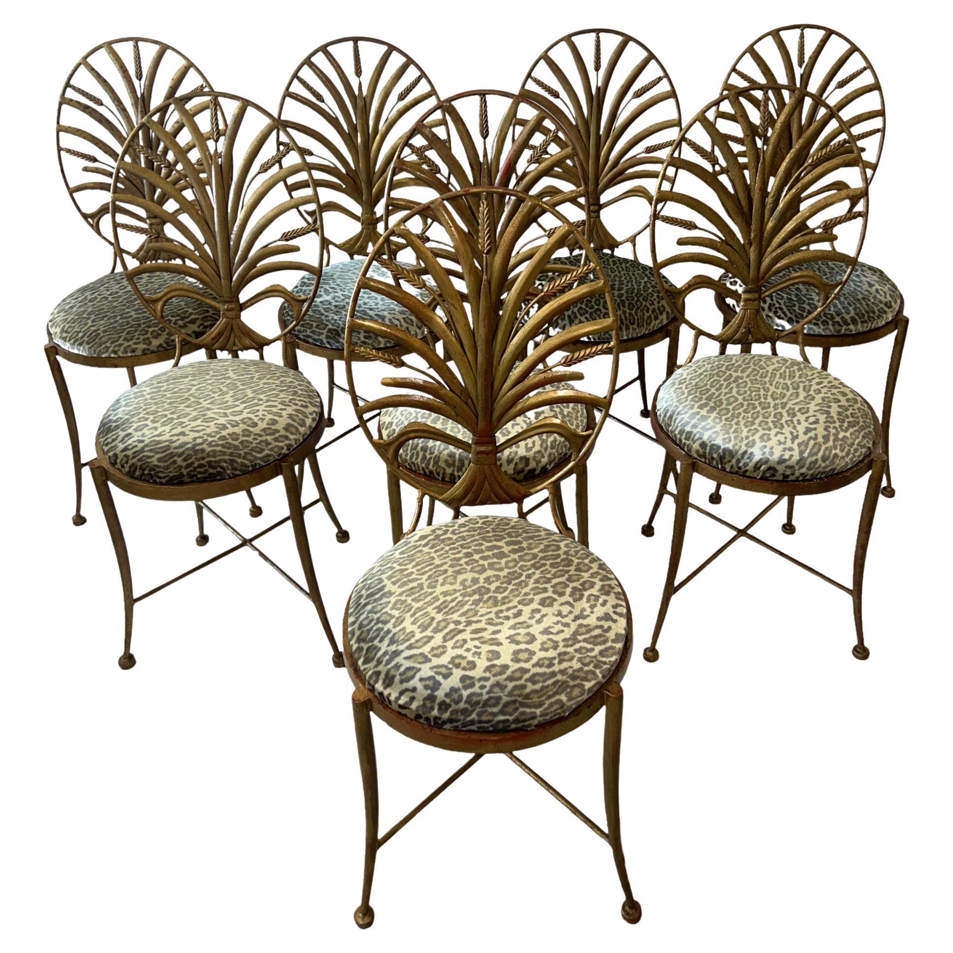 S Salvadori "Wheat Ear" Set of 8 Chairs For Sale