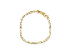 S Style Diamond Bracelet 2.00cttw 14k Yellow Gold