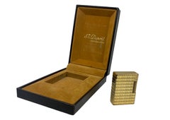 ST DuPont 18ct Gold Plated Ligne 1 Small Pocket Cigarette Lighter