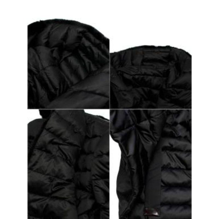 S The Cube black nylon reversible padded jacket For Sale 5