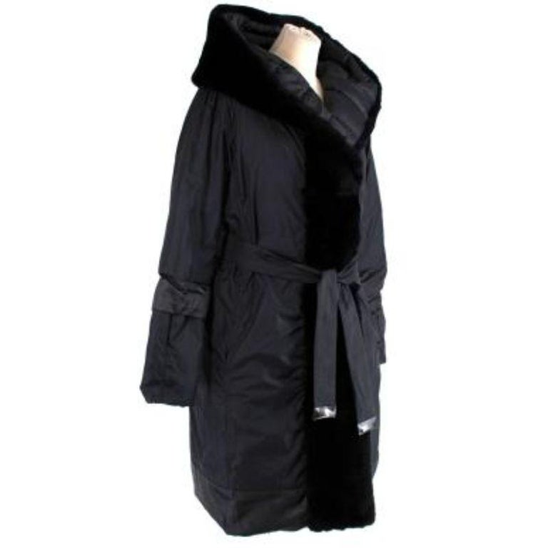 Women's S The Cube black nylon reversible padded jacket For Sale