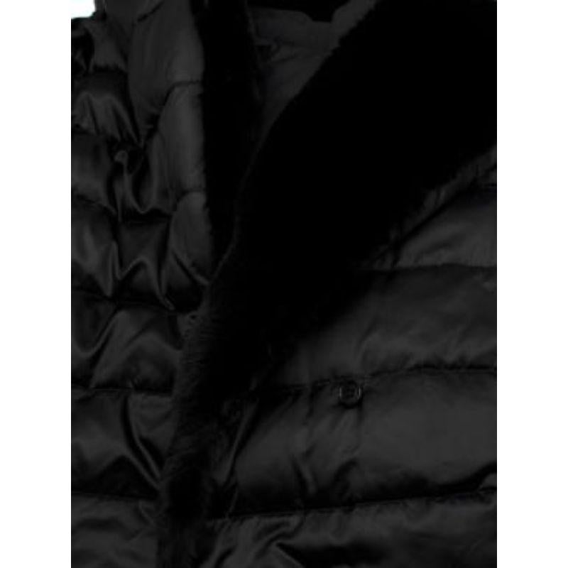 S The Cube black nylon reversible padded jacket For Sale 2