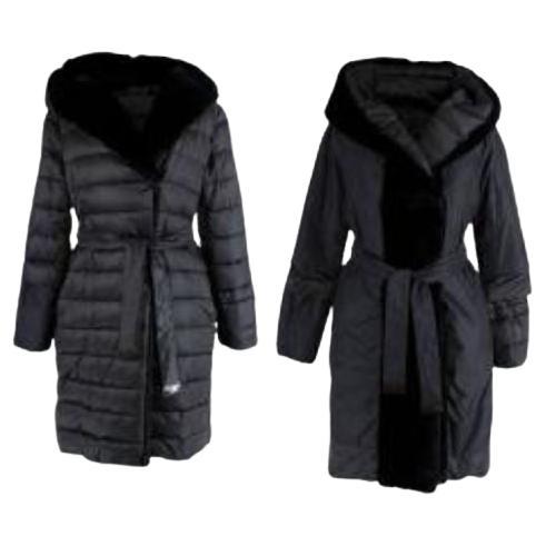 S The Cube black nylon reversible padded jacket For Sale