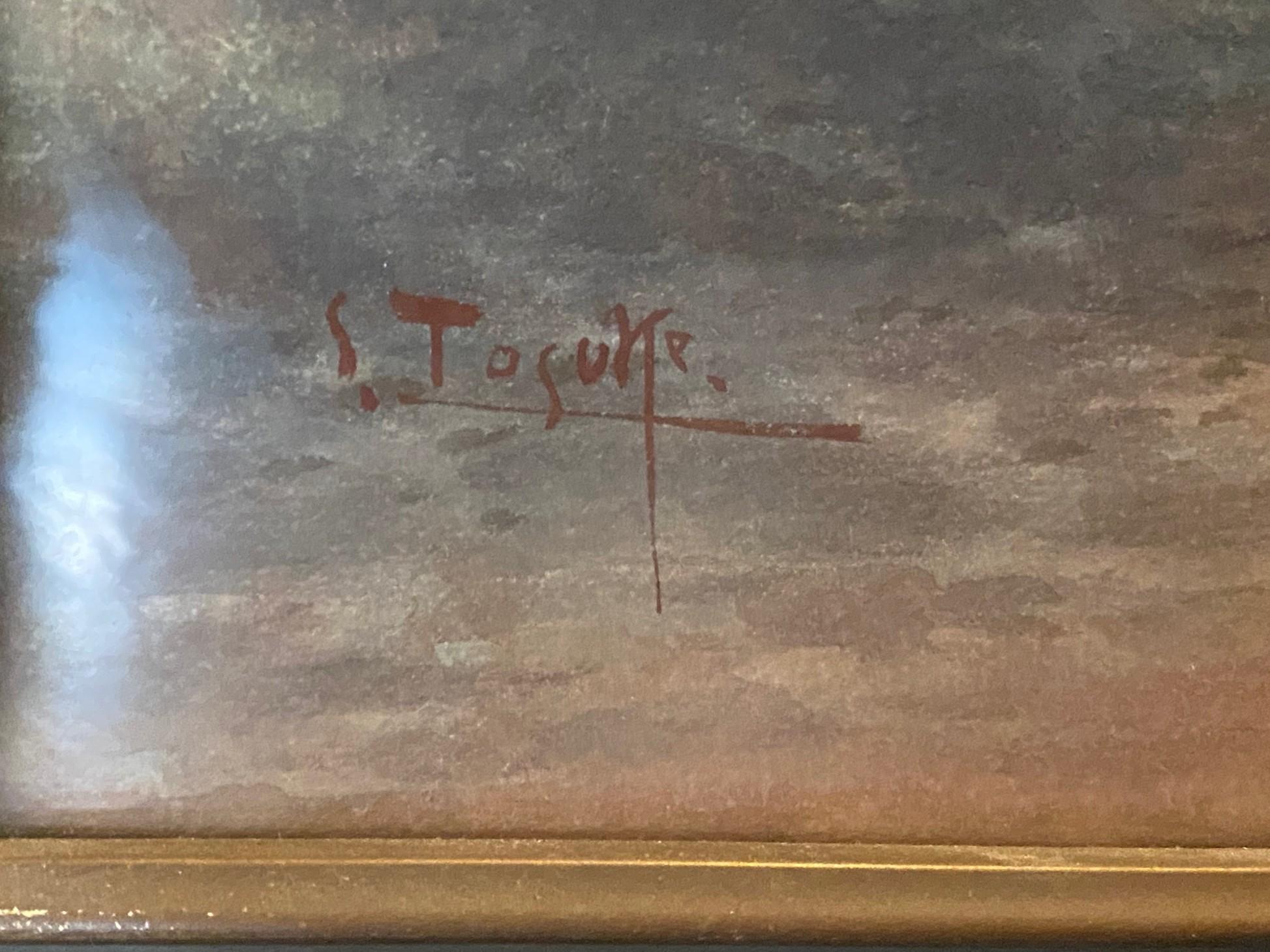 S. Tosuke Firmato Acquerello originale giapponese del paesaggio del Monte Fuji in vendita 5