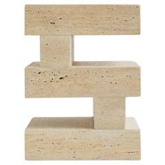S Y N C Traverine Side Table