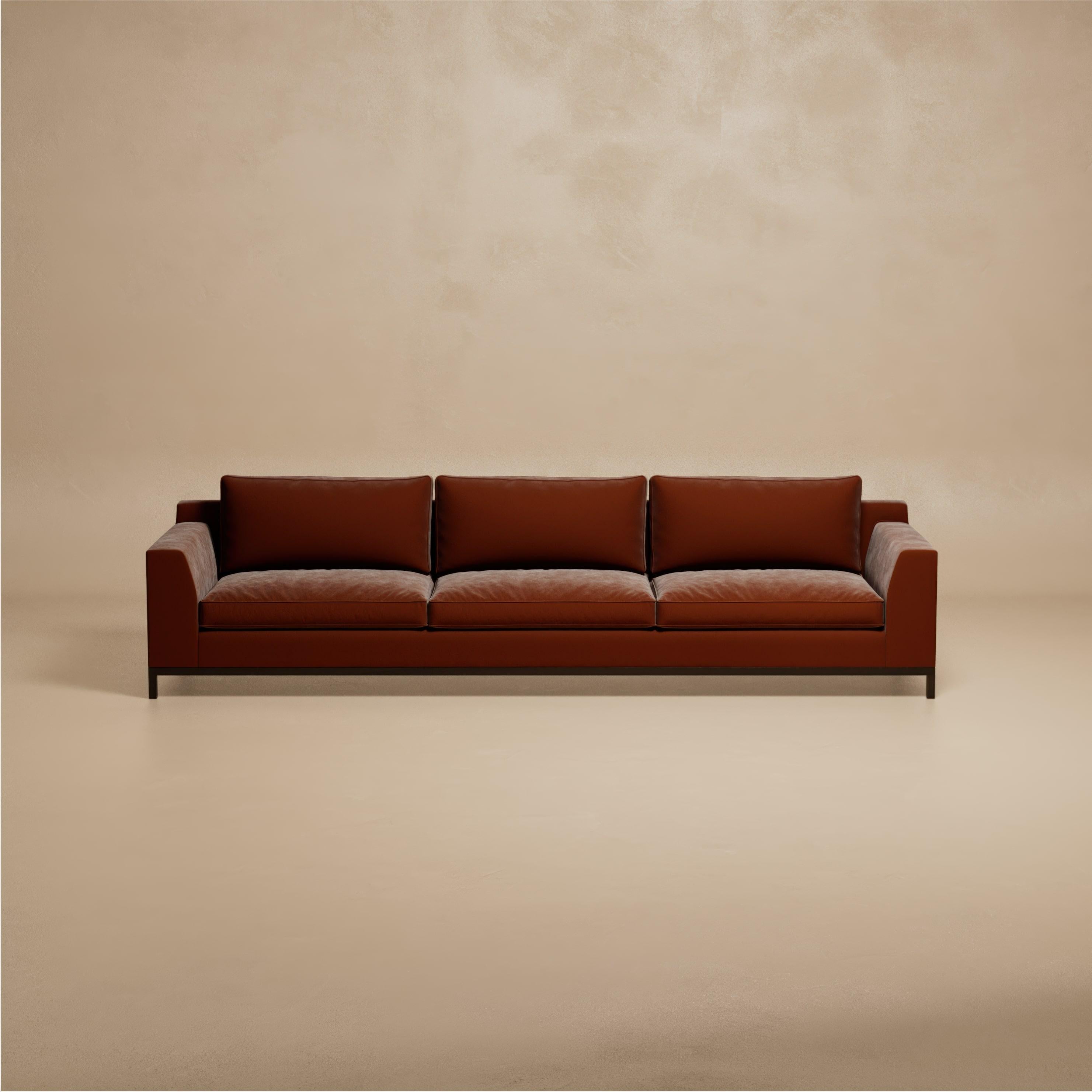 Moderne S.01 Canapé / Noyer ébonisé par Lusano en vente