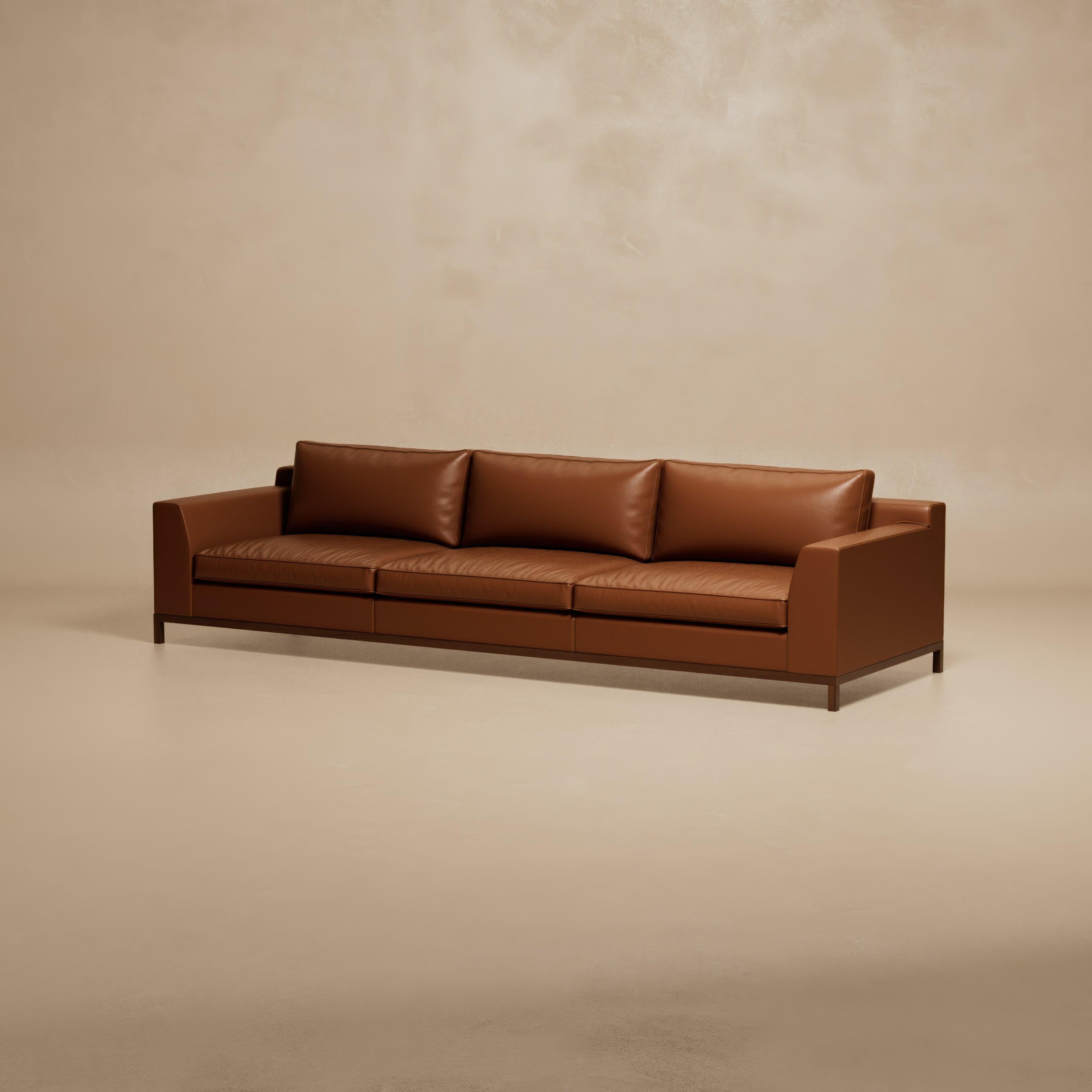 American S.01 Sofa / Natural Walnut by Lusano For Sale