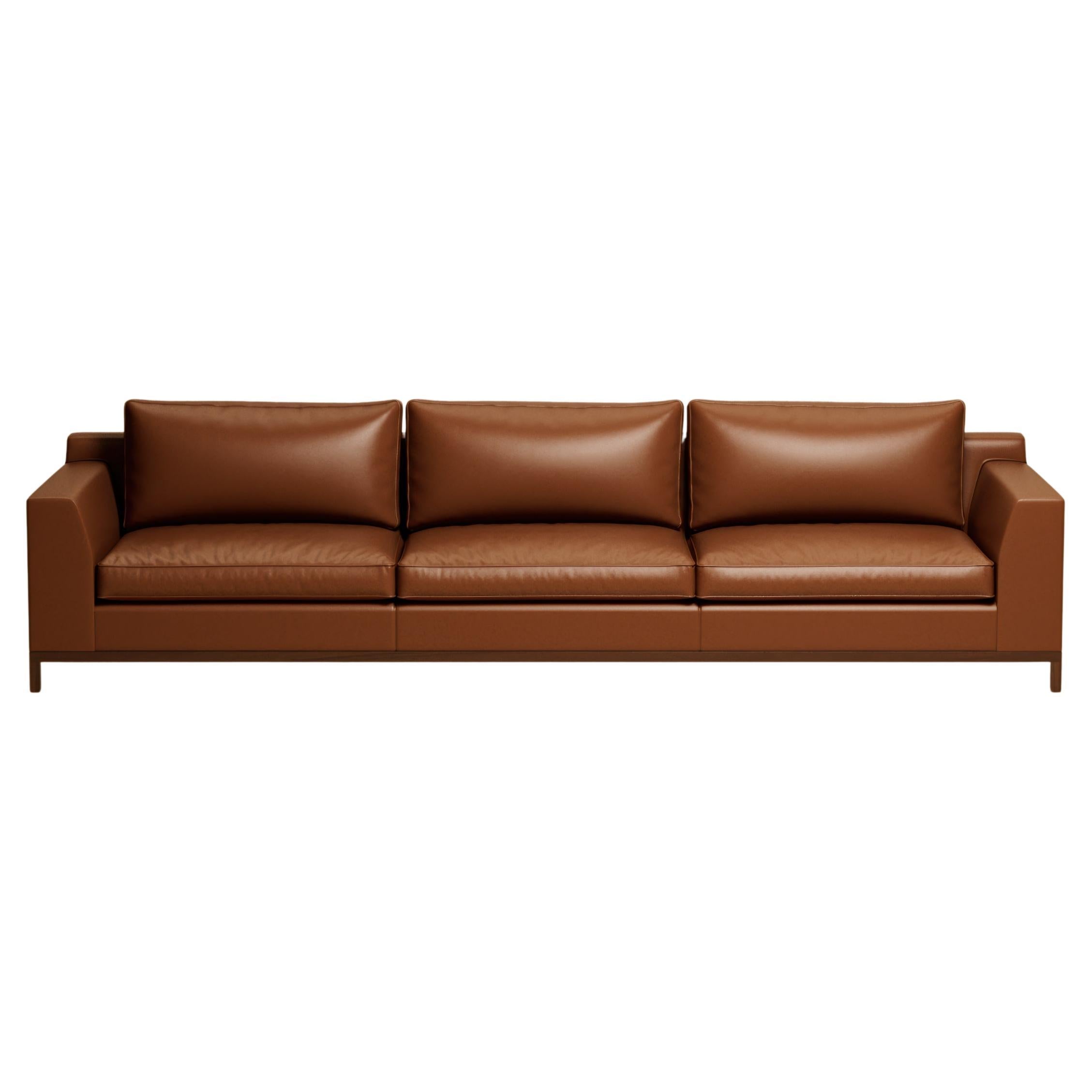 S.01 Sofa / Natural Walnut by Lusano For Sale